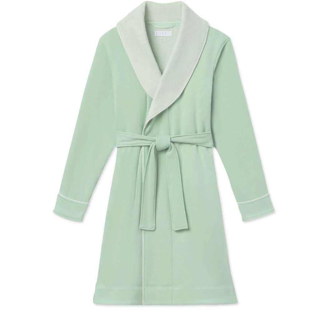 Lake Pajamas Cozy Robe in Parisian Green size S